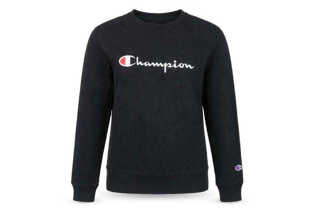 Unisex Adults UK L Regular Champion Black Pullover Sweatshirt