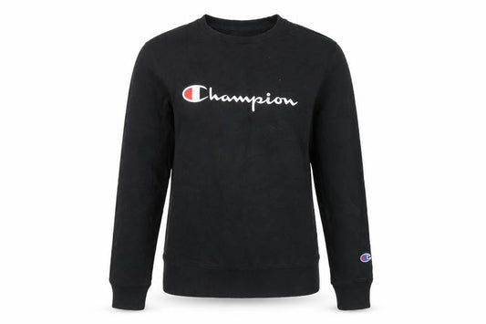 Champion Womens Black Pullover Sweatshirt, , Lightweight, L