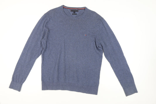Tommy Hilfiger Men's Blue Crew Neck Jumper L