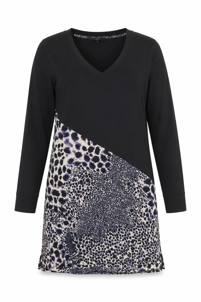 Next Women's Black Leopard Print Shift Dress Size 14
