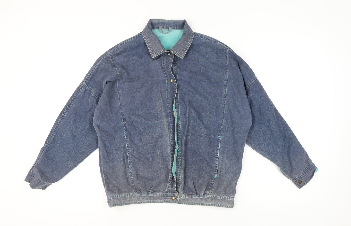 Marks and Spencer Women's Blue Denim Jacket, Size 10