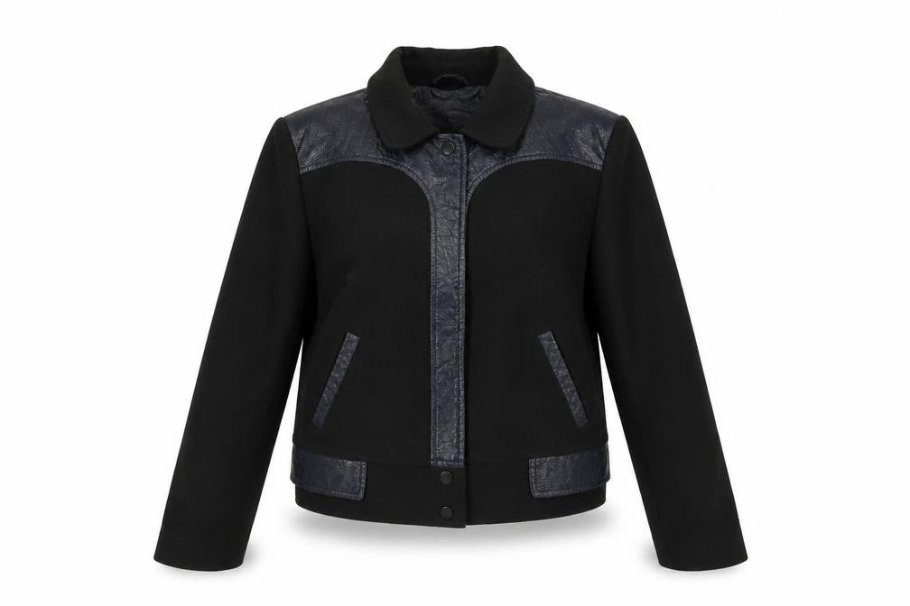 Topshop Women’s Black Biker Jacket Size 10