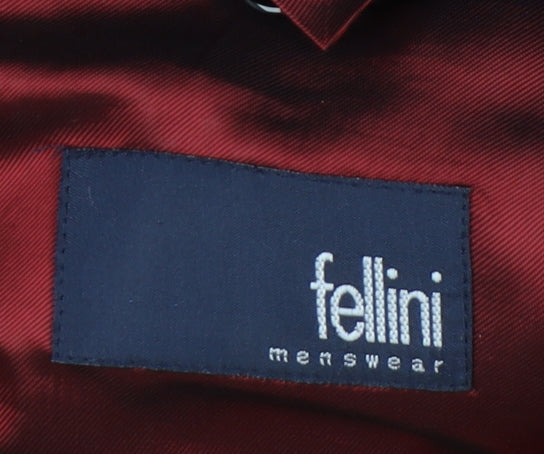 Fellini Men's Black Tuxedo Jacket Shawl Lapel 40R