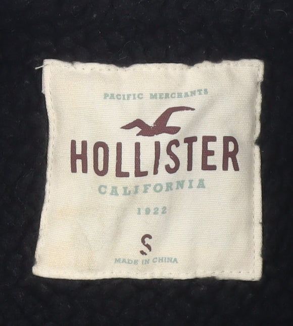 Hollister Men's Grey Jacket, S, Stand-Up Collar, Casual