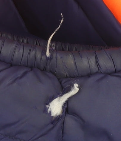 Additional view of Mountain Warehouse boys’ blue puffer jacket 13 yrs with hood