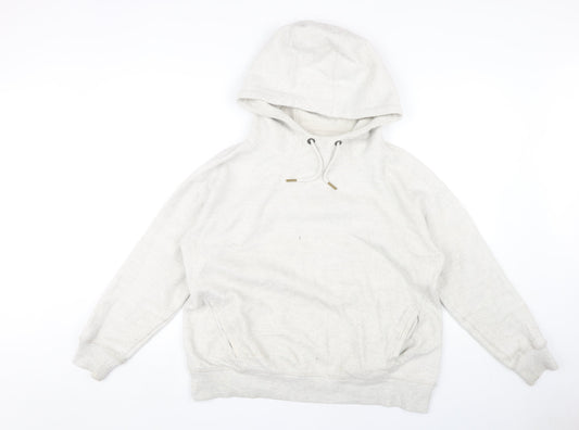 Fat Face Women's White Pullover Hoodie, Medium, Hooded, Casual