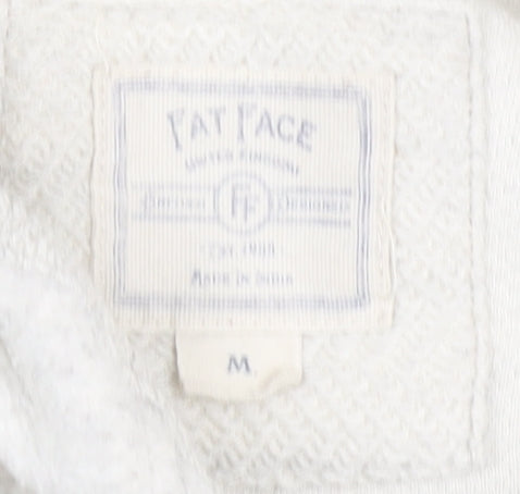 Fat Face Women's White Pullover Hoodie, Medium, Hooded, Casual