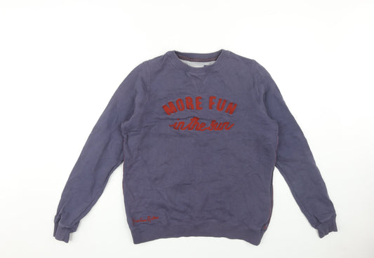 Fat Face Women's Blue Pullover Sweatshirt Size 10