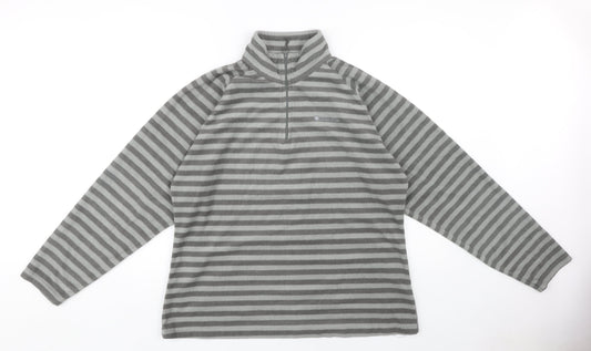 Mountain Warehouse Grey Striped Women's Sweatshirt Size 18