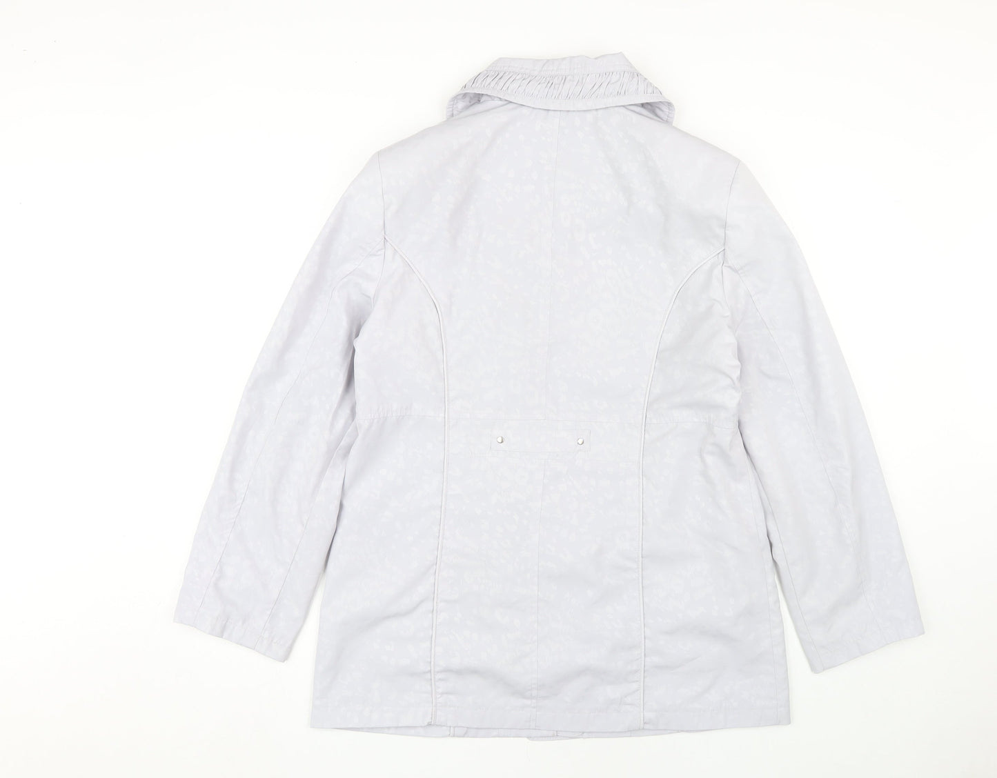 Isle Women's White Mid-Length Jacket, Size 12