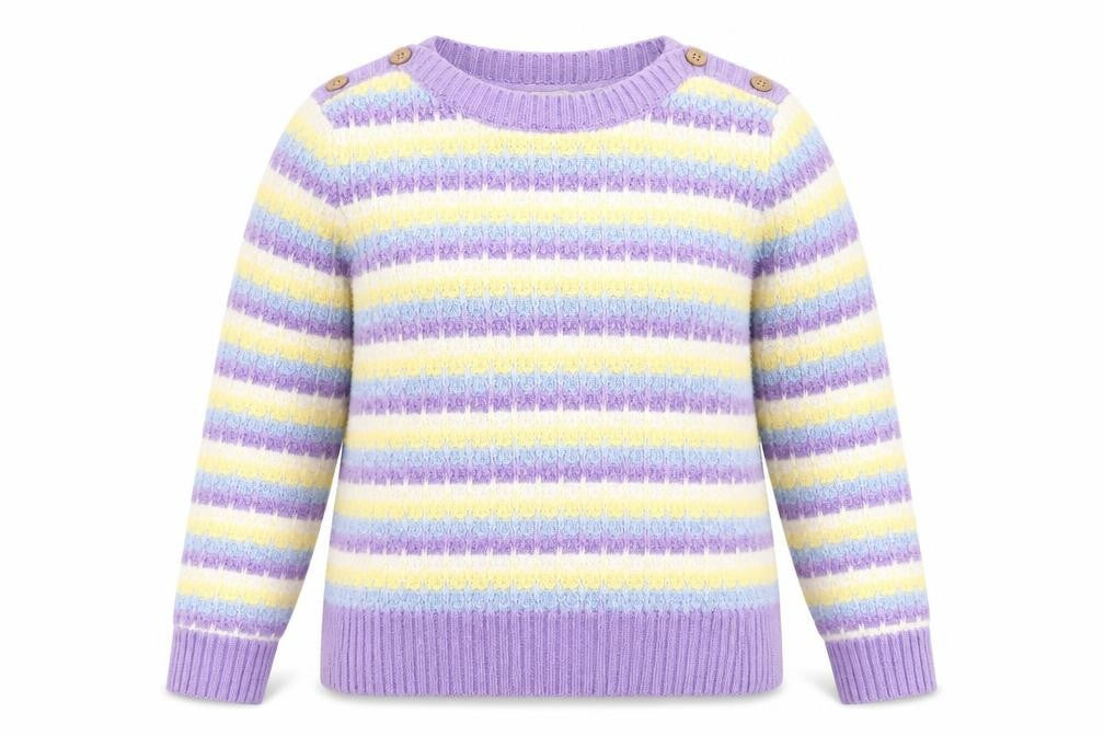 ISLE Women's Multicoloured Striped Jumper Size 12