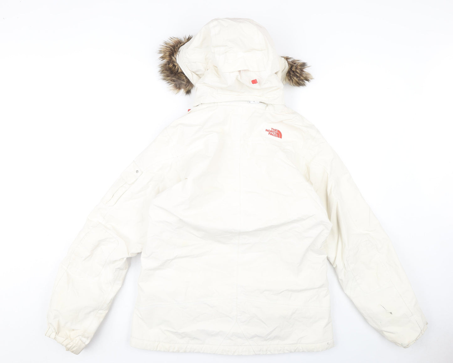 The North Face Women's White Parka Jacket M