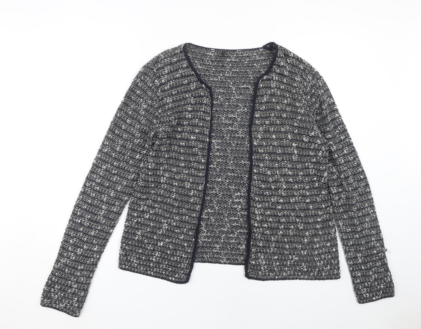 United Colors of Benetton Women's Multicoloured Open Front Cardigan L