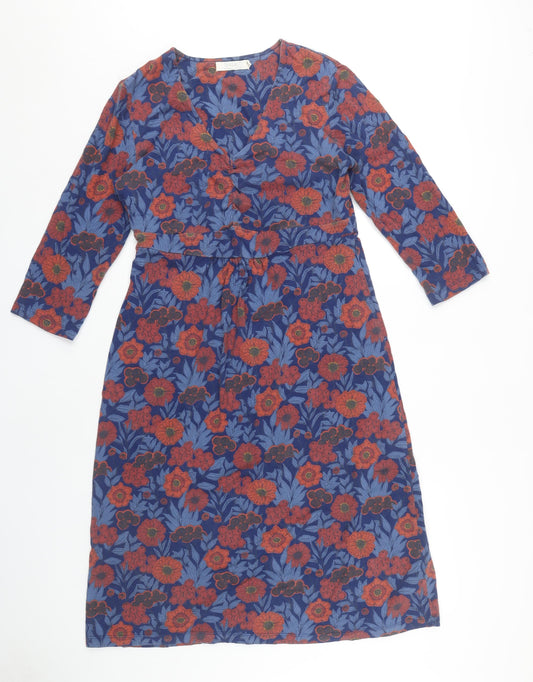 Seasalt Women's Multicoloured Floral A-Line Dress 14