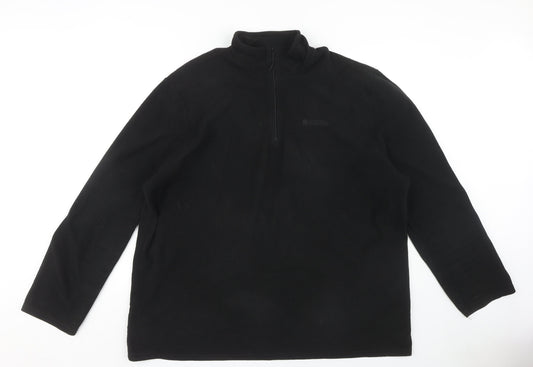 Mountain Warehouse Men's Black 2XL Fleece Sweatshirt