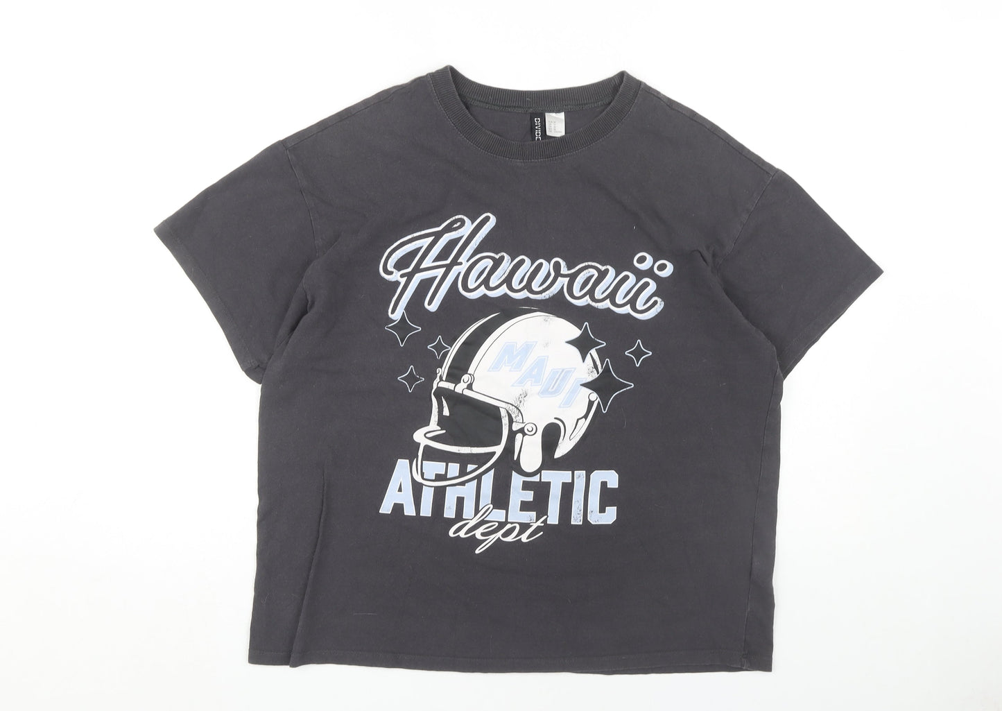 H&M Women's Black Sports T-Shirt Size 12