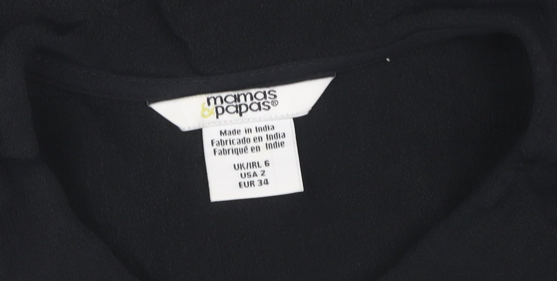 Mamas & Papas Women's Black Shirt Dress Size 6
