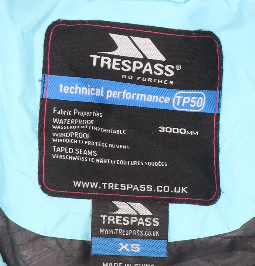Trespass Women's Blue Ski Jacket XS Waterproof