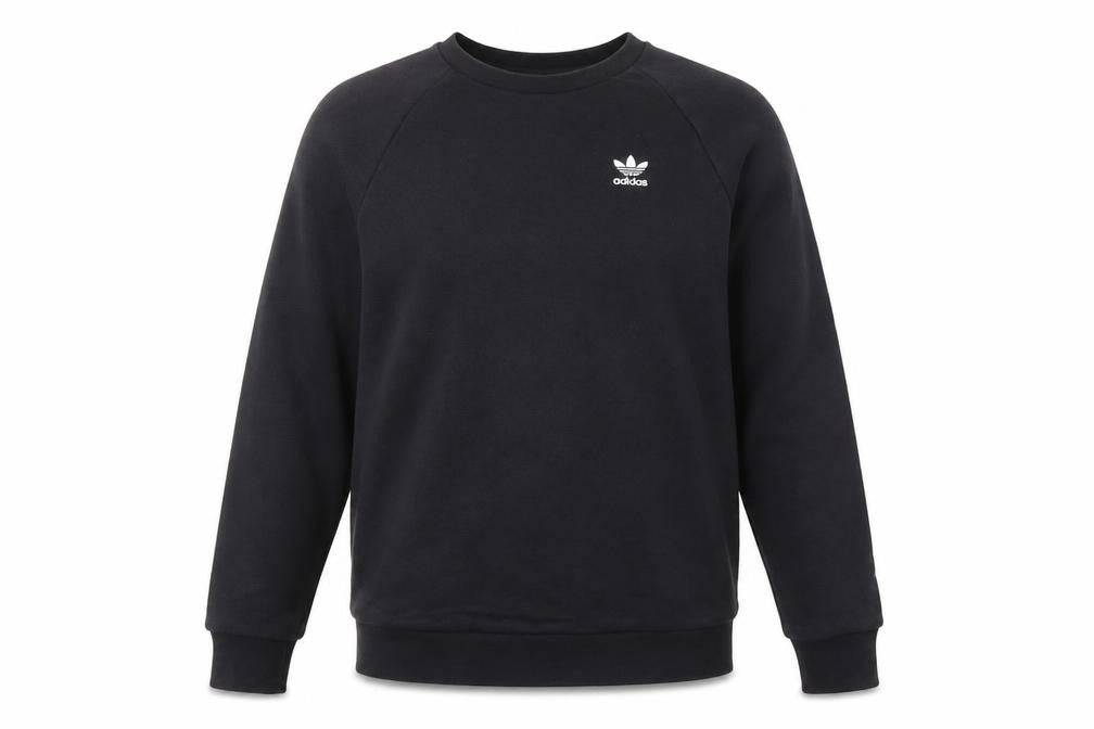 Mens UK XS Regular adidas Black Pullover Sweatshirt