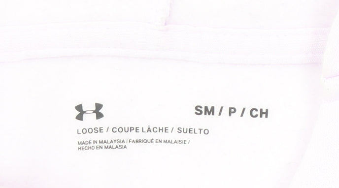 Under Armour Women's Pink Hoodie, Size S - Logo, Hooded