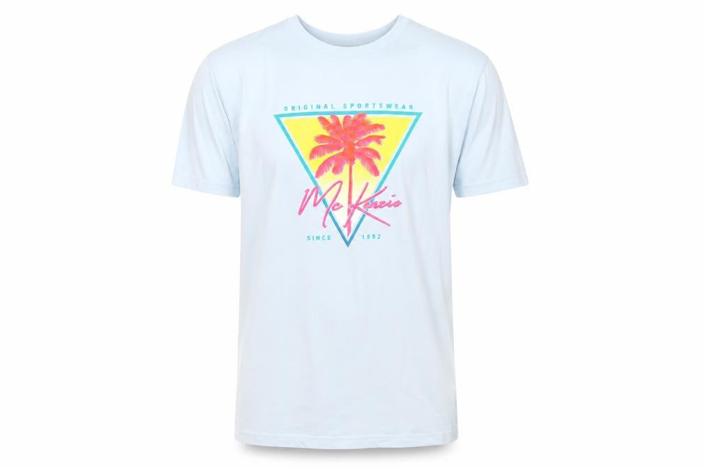 Mens UK Size S McKenzie Blue  Cotton T-Shirt