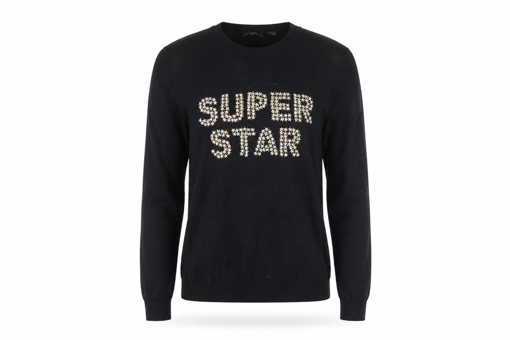Womens UK XS Regular Ted Baker Black Pullover Tight-Knit