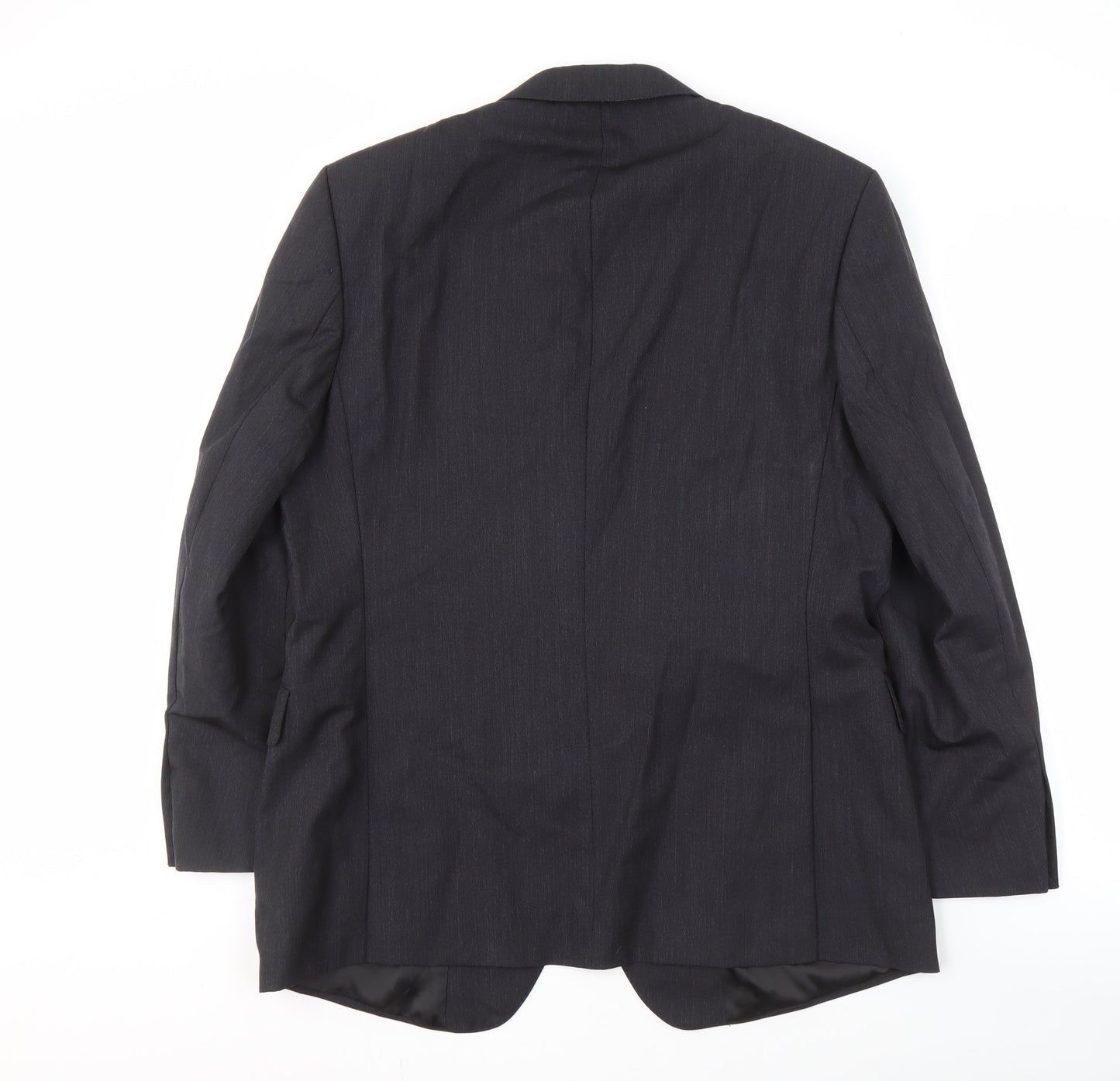 Jaeger Men's Grey Wool Blazer, 44 Slim, Business Formal