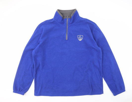 Atlasformen Men's Blue Fleece Zip Sweatshirt XL