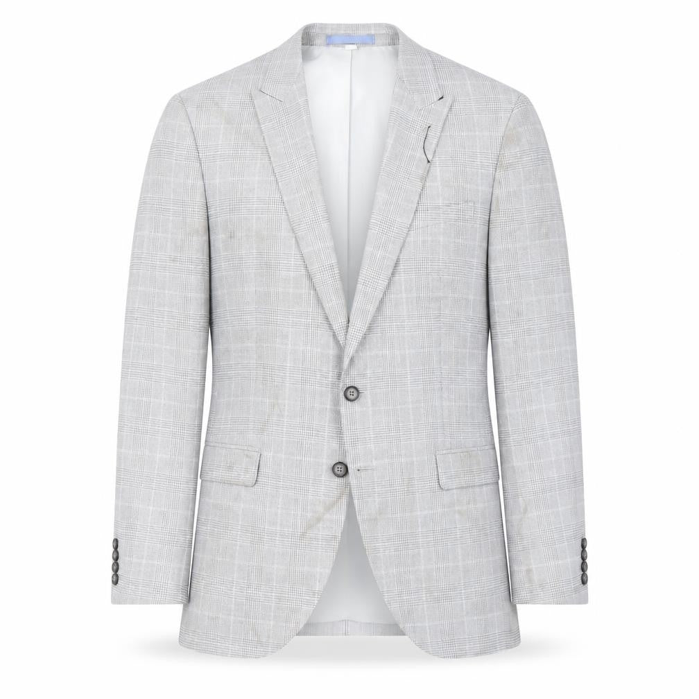 Marks and Spencer Men's Grey Check Suit Jacket UK 42
