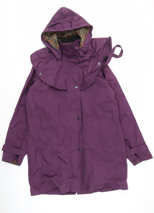 Jack Murphy Women's Purple Hooded Waterproof Coat