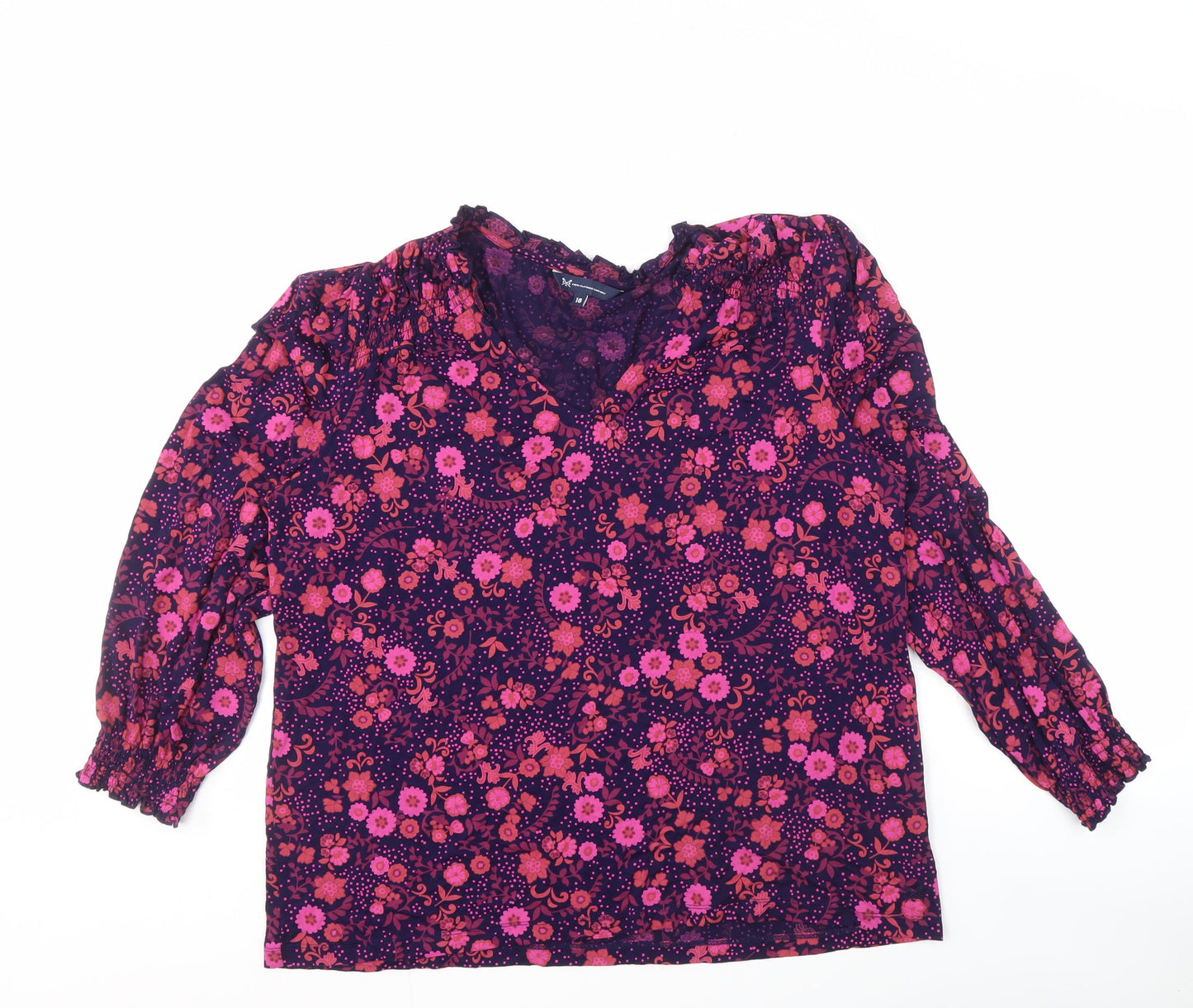 Crew Clothing Women's Multicoloured Floral Blouse