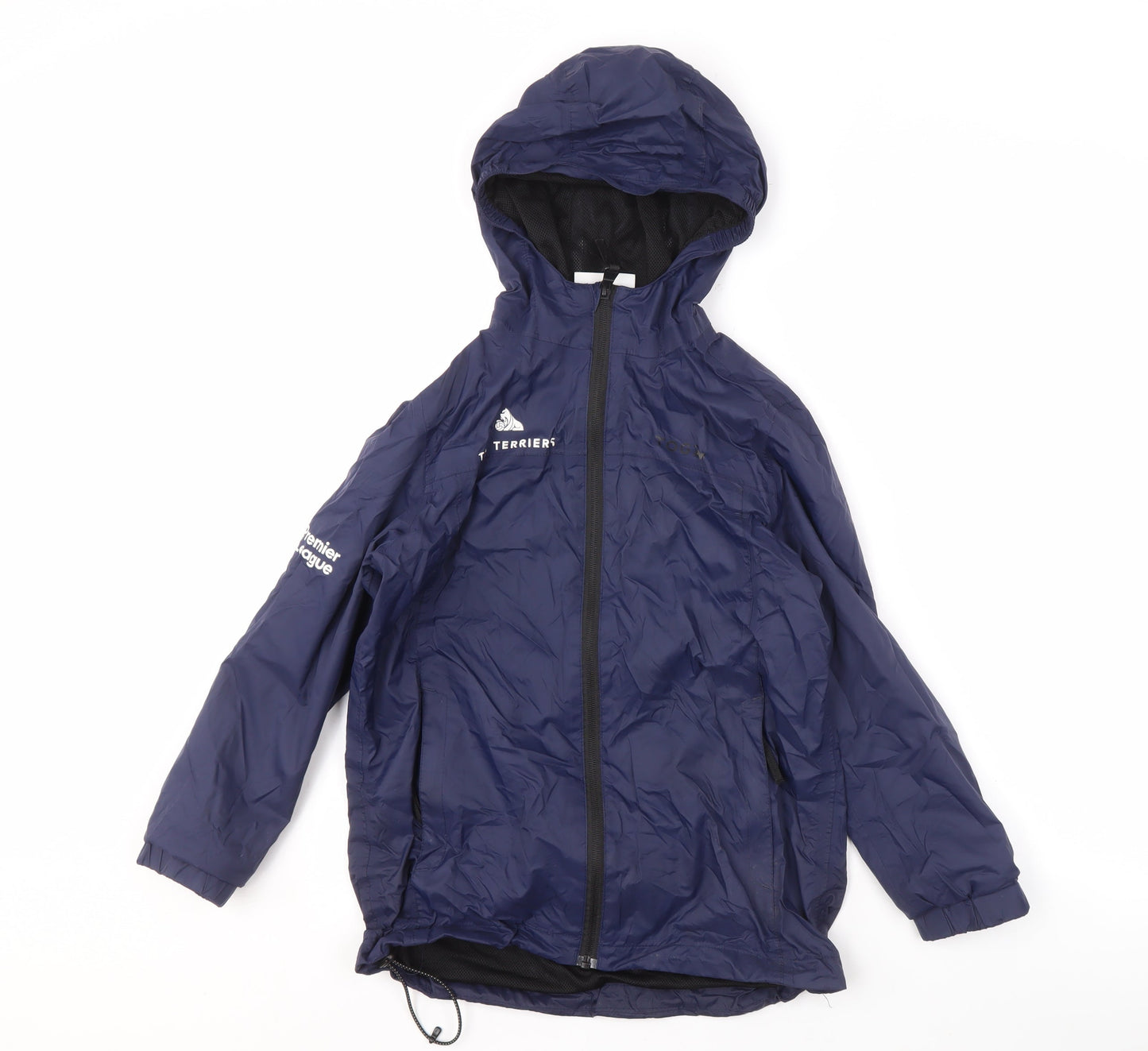 TOG24 Boys Blue Windbreaker Jacket 9-10 Years, Hooded & Lined
