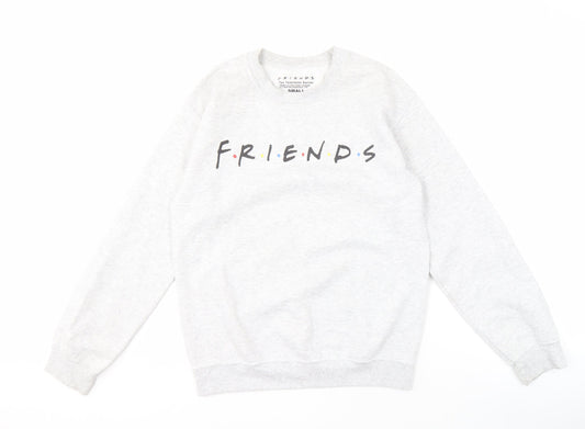 Friends Grey Small Pullover Sweatshirt for Unisex Adults