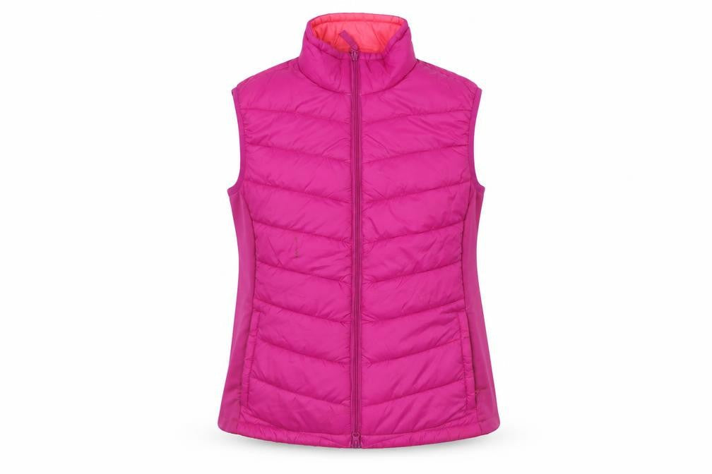 Crane Pink Puffer Women's Waistcoat L