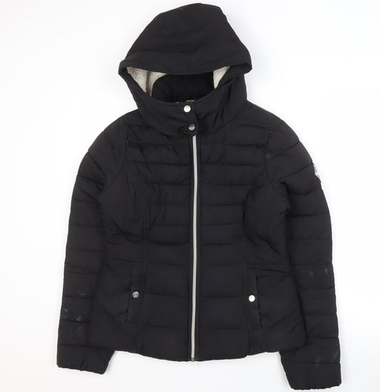 Hollister Women's Black Puffer Jacket Size M
