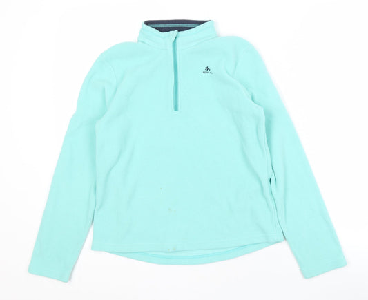 Decathlon Girls Blue Fleece Pullover Sweatshirt 12-13 Years