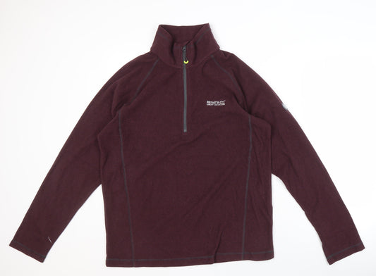 Regatta Purple Men's Outdoor 1/2 Zip Sweatshirt L
