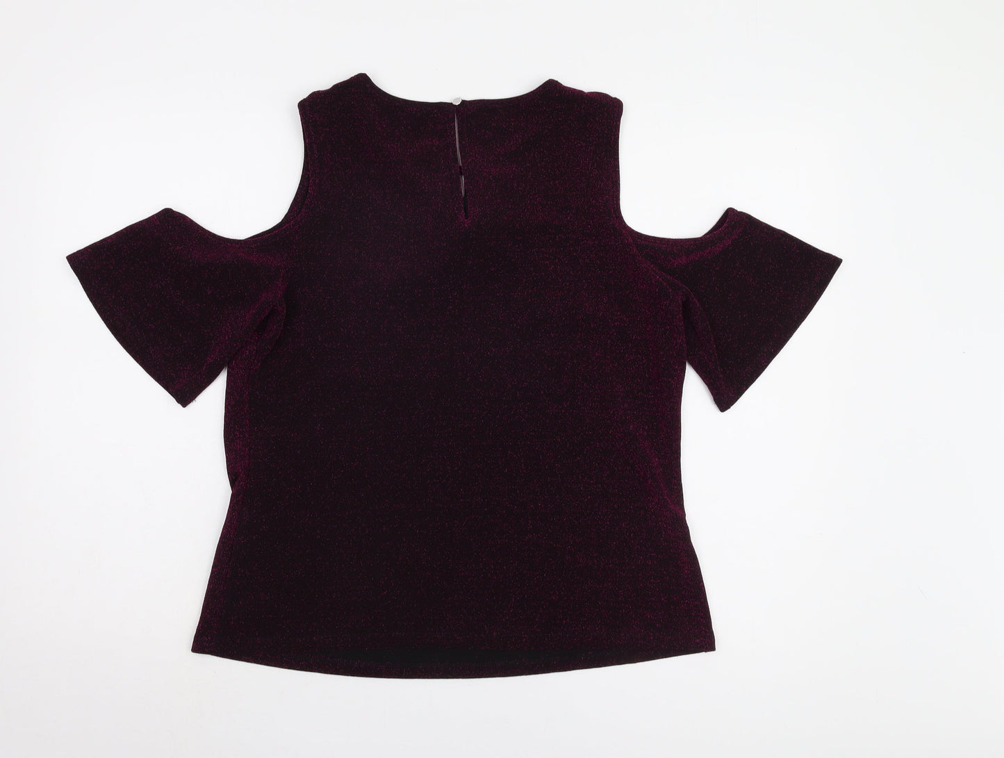 Dorothy Perkins Women's Purple Cold Shoulder Top
