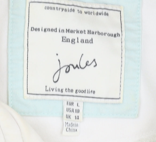 Joules Women’s Ivory Polka Dot Pullover Sweatshirt L