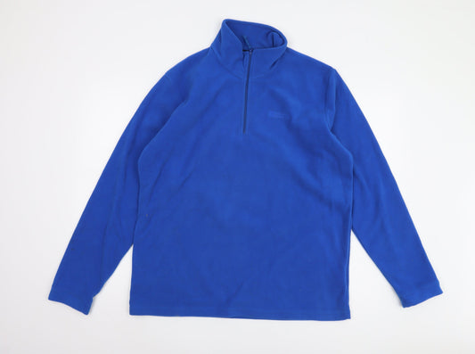 Mountain Warehouse Men’s Blue Pullover Fleece Sweatshirt L