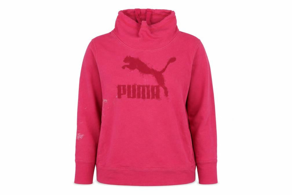 Womens UK 16 Regular PUMA Pink Pullover Sweatshirt