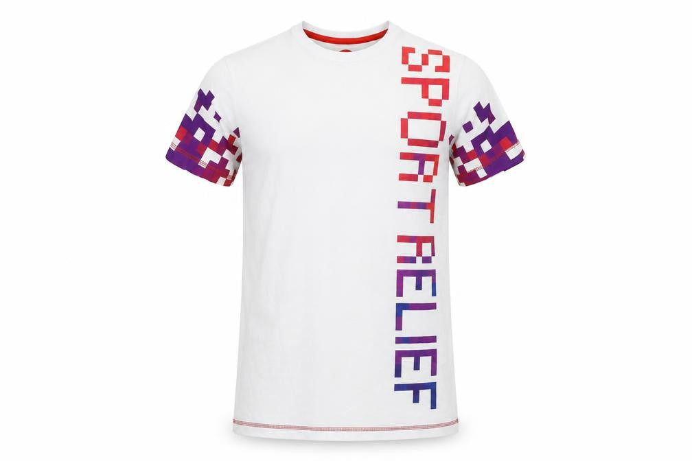 Sport Relief Men's White Graphic T-Shirt Size S