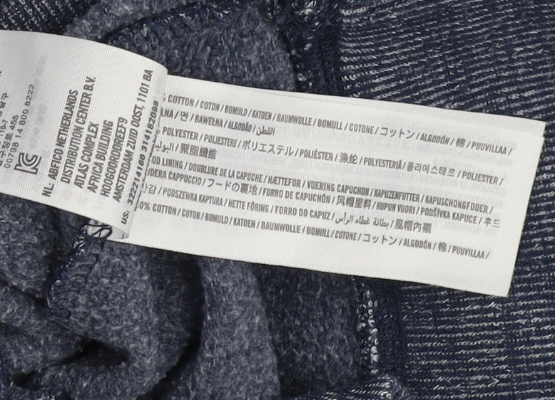 Hollister Men's Blue Pullover Hoodie Size S