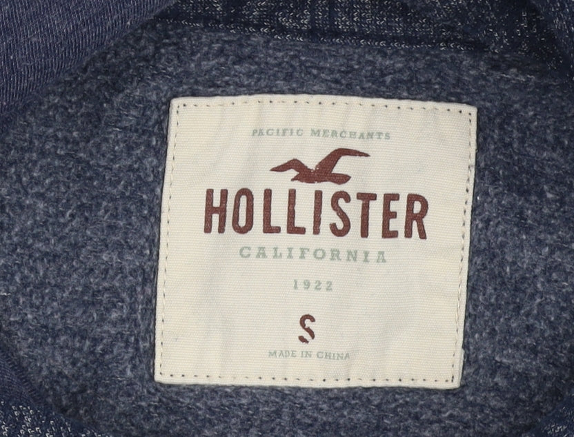 Hollister Men's Blue Pullover Hoodie Size S