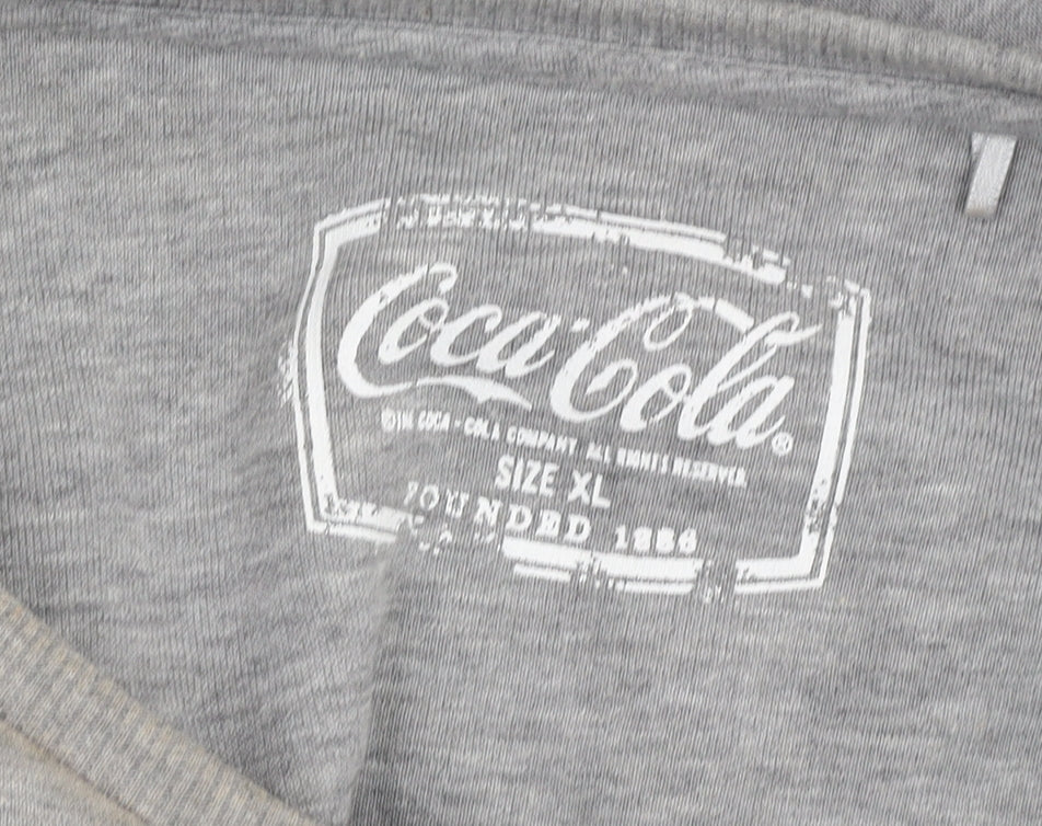 Coca-Cola Unisex Grey XL Christmas Sweatshirt