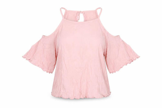 Womens UK Size S Brave Soul Pink Viscose Blouse