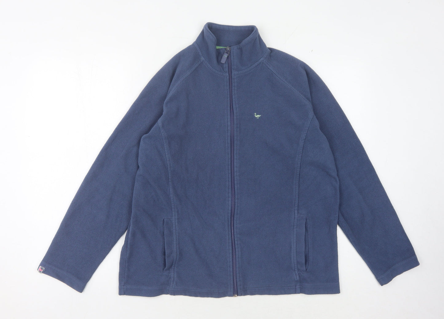 Isle Women's Blue Fleece Jacket Size L Casual Zip