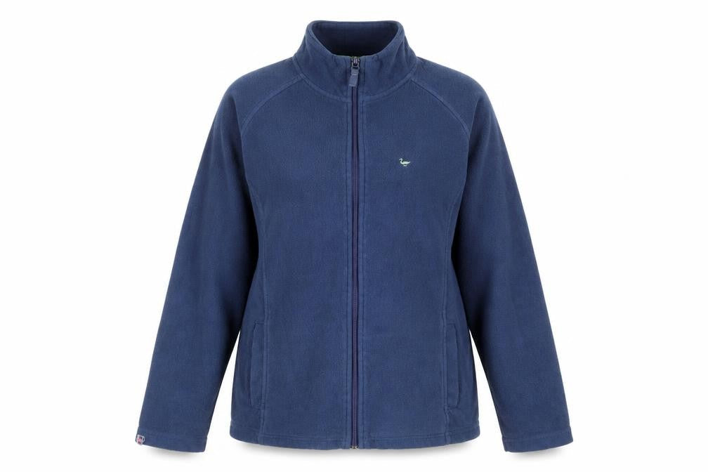 Isle Women's Blue Fleece Jacket Size L Casual Zip
