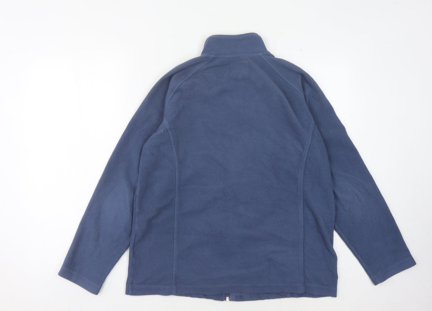 Isle Women's Blue Fleece Jacket Size L Casual Zip