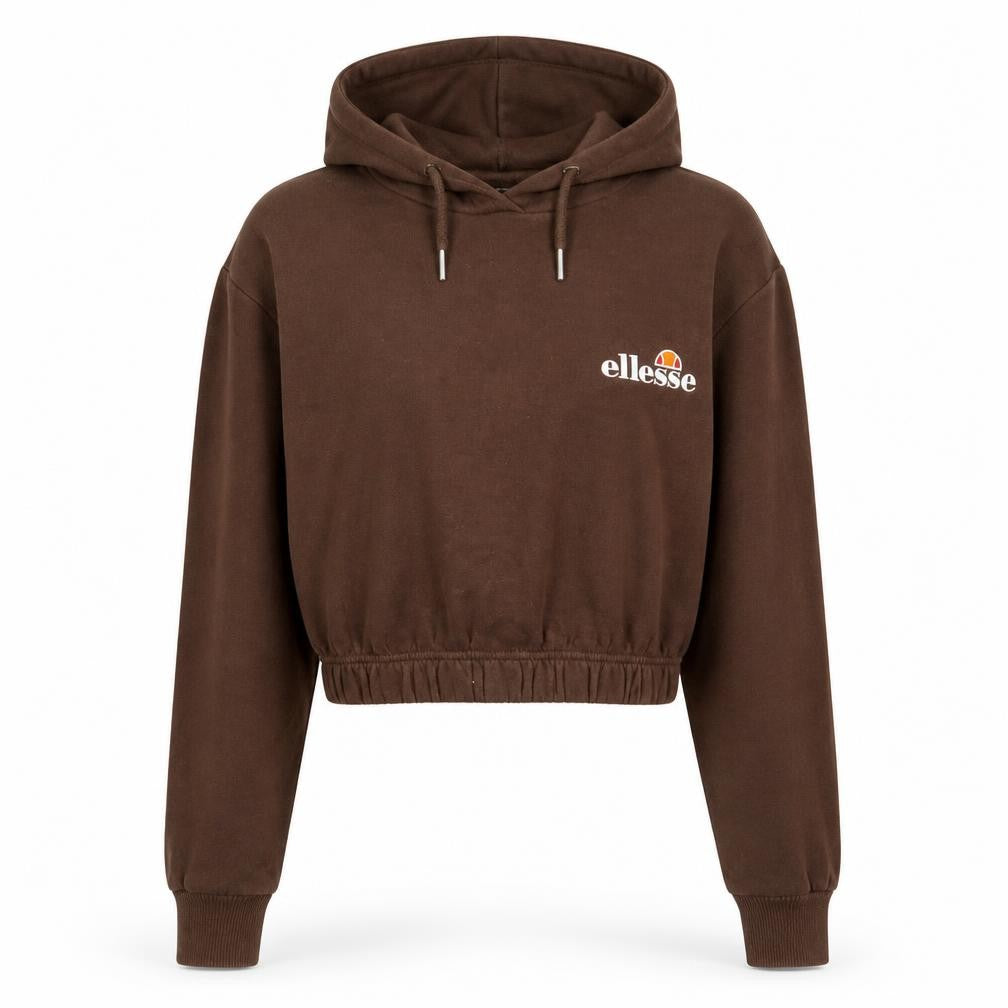 Womens UK 6 Relaxed ellesse Brown Hoodie Hoodie